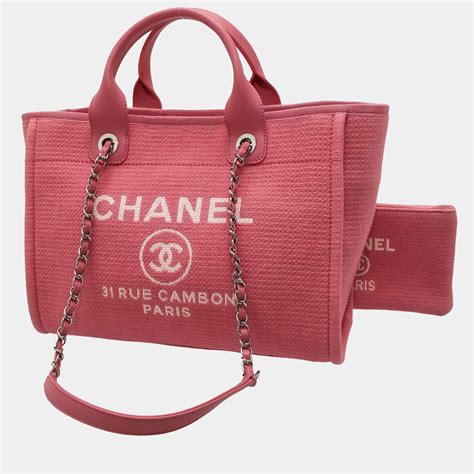 chanel deauville canvas|Chanel canvas tote 2021.